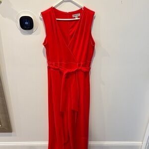 Elegant Red Sleeveless Jumper